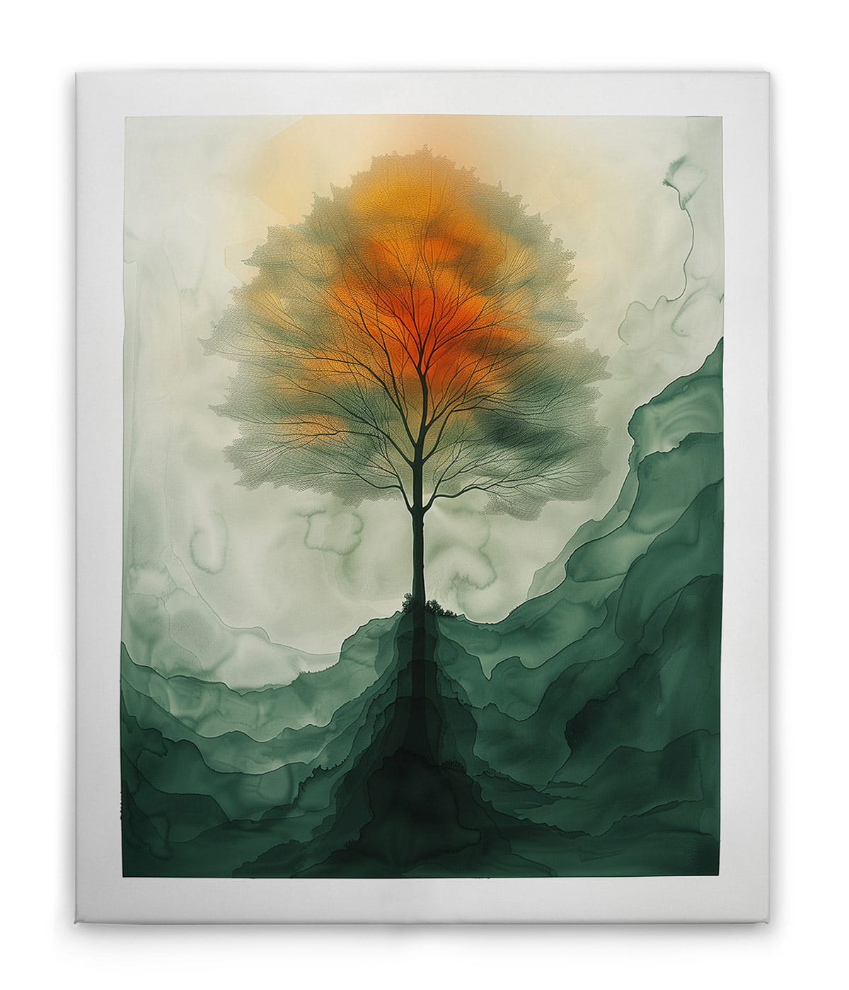 AS Leinwandbild Aquarell Tree DD133229