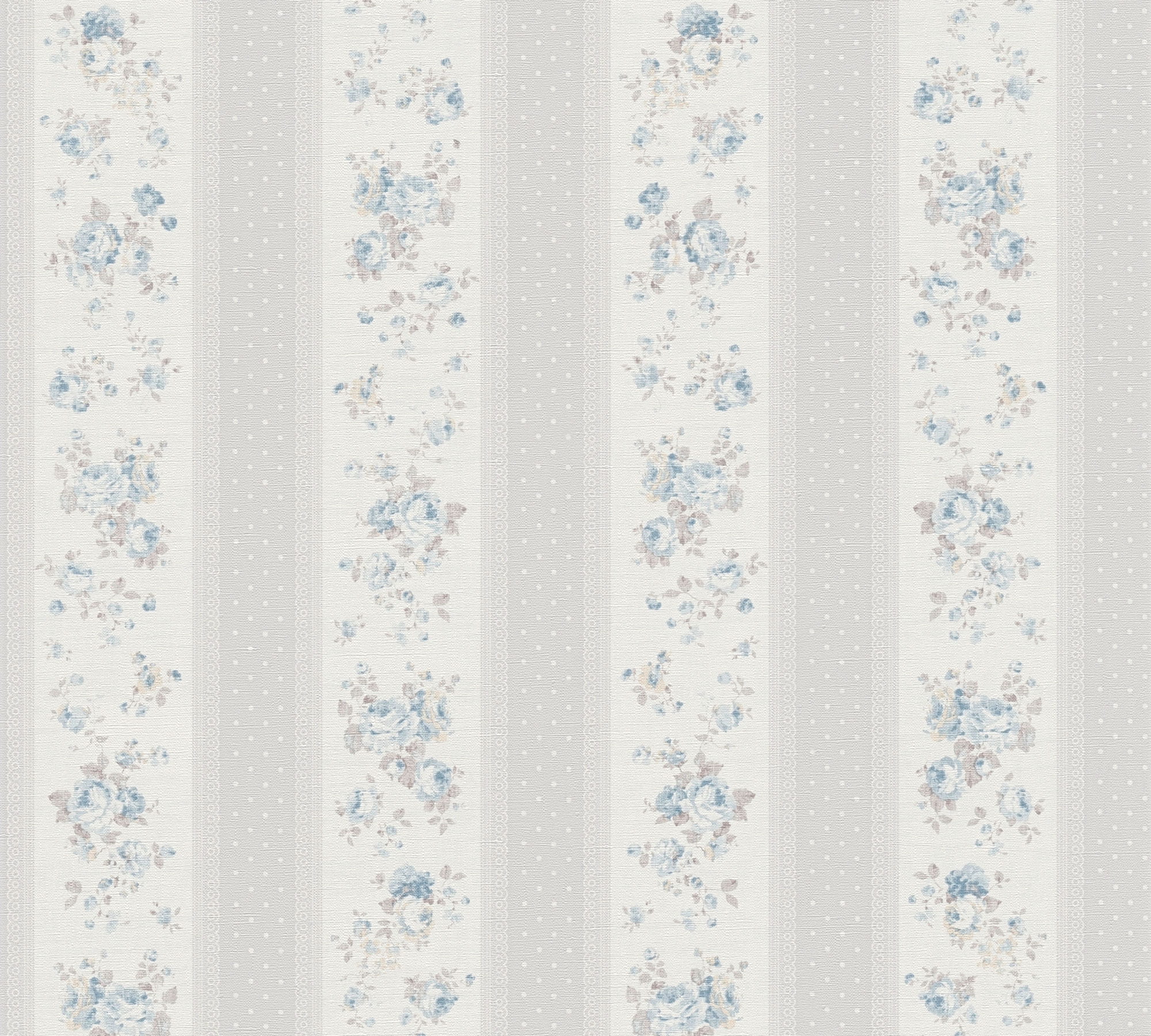 AS Vliestapete Maison Charme Floral grau 390693