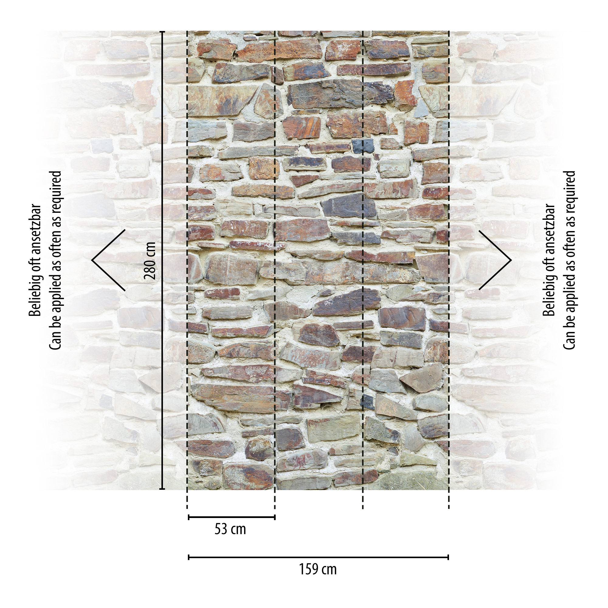 Livingwalls Vliestapete The Wall II Steinmauer 392511