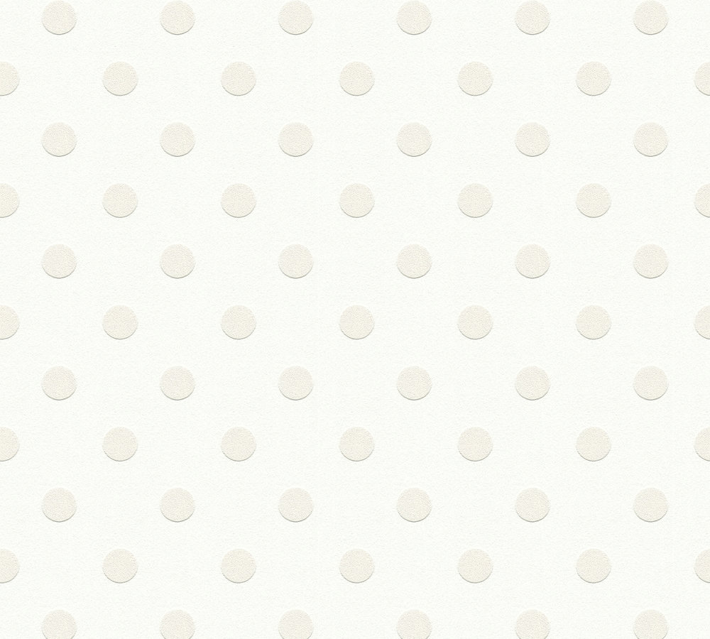 Thomas Vliestapete Dots weiss/beige TLT010 - 363362